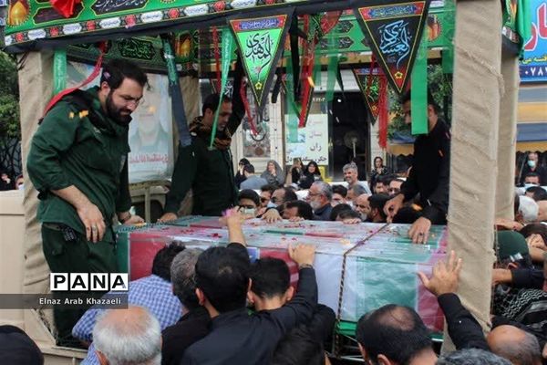 استقبال از پیکر شهید مدافع حرم در میاندورود