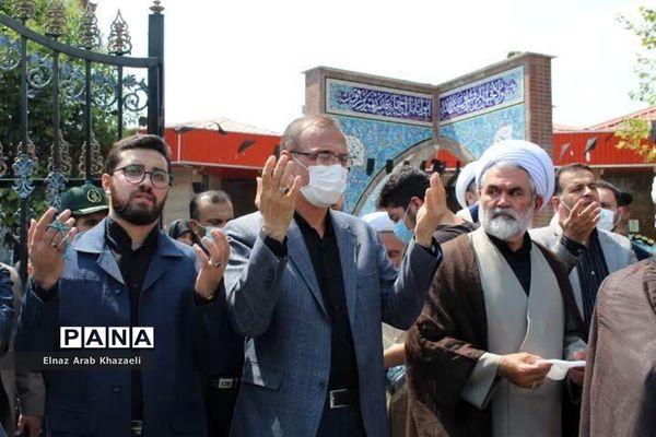 استقبال از پیکر شهید مدافع حرم در میاندورود