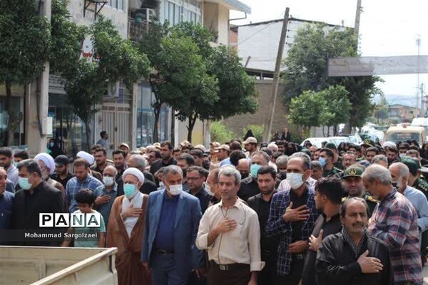استقبال از پیکر شهید مدافع حرم در میاندورود
