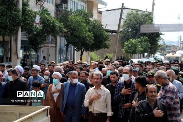 استقبال از پیکر شهید مدافع حرم در میاندورود