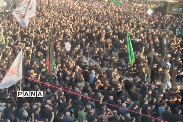 حرکت دسته حسینیه اعظم زنجان در یوم العباس