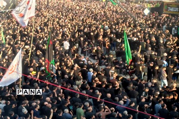 حرکت دسته حسینیه اعظم زنجان در یوم العباس