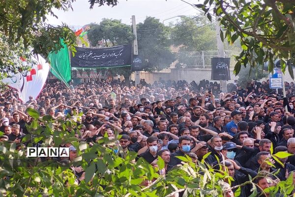 حرکت دسته حسینیه اعظم زنجان در یوم العباس