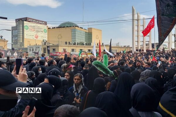 حرکت دسته حسینیه اعظم زنجان در یوم العباس