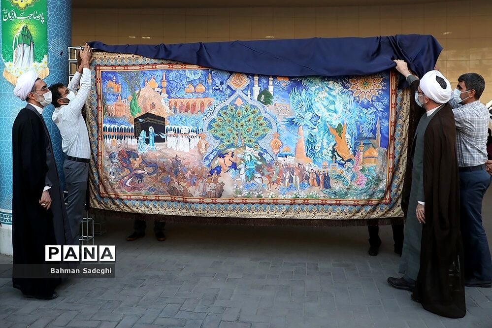 آیین رونمایی از سازه حجمی عصر عاشورا برگزار شد