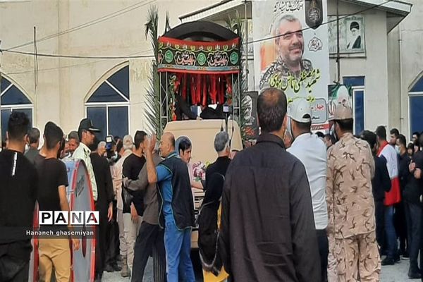 مراسم استقبال از شهید مدافع حرم «مصطفی تاش موسی» درشهرستان  عباس آباد