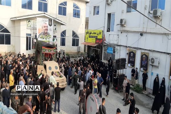 مراسم استقبال از شهید مدافع حرم «مصطفی تاش موسی» درشهرستان  عباس آباد