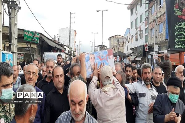 مراسم استقبال از شهید مدافع حرم «مصطفی تاش موسی» درشهرستان  عباس آباد