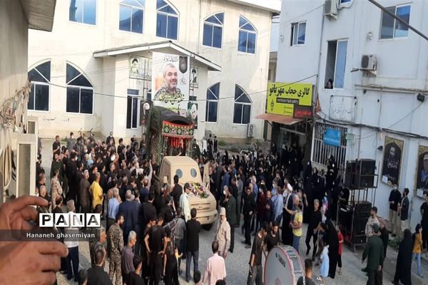 مراسم استقبال از شهید مدافع حرم «مصطفی تاش موسی» درشهرستان  عباس آباد