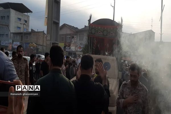 مراسم استقبال از شهید مدافع حرم «مصطفی تاش موسی» درشهرستان  عباس آباد