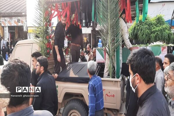 مراسم استقبال از شهید مدافع حرم «مصطفی تاش موسی» درشهرستان  عباس آباد