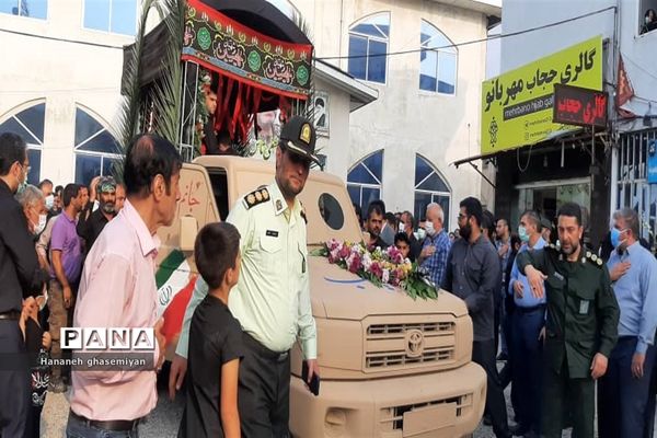 مراسم استقبال از شهید مدافع حرم «مصطفی تاش موسی» درشهرستان  عباس آباد