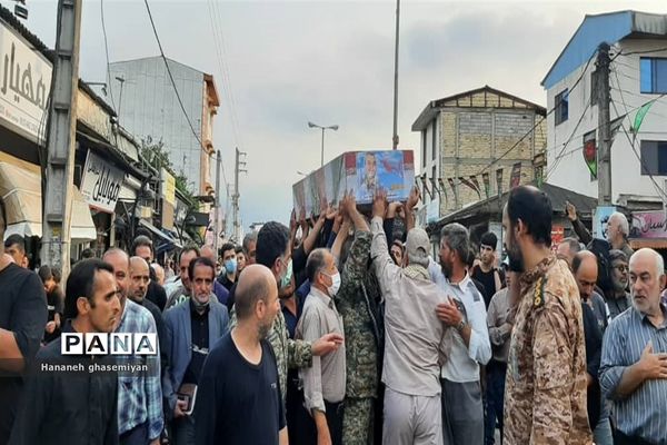 مراسم استقبال از شهید مدافع حرم «مصطفی تاش موسی» درشهرستان  عباس آباد