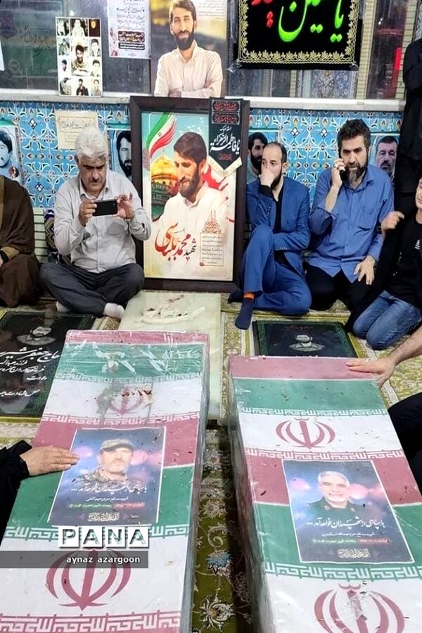 وداع با پیکر شهدای مدافع حرم در قائمشهر