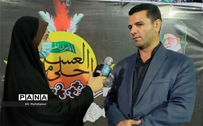هدف از برگزاری مراسم احلی من العسل آشنایی دانش‌آموزان با مکتب عاشورا است