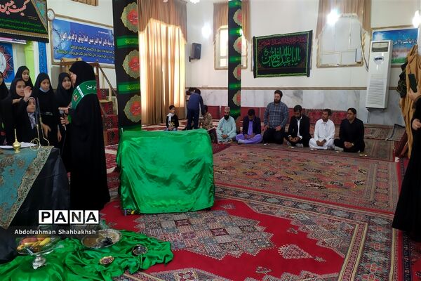 عزاداری دانش آموزان شهر خاش در سوگواره « احلی من العسل»