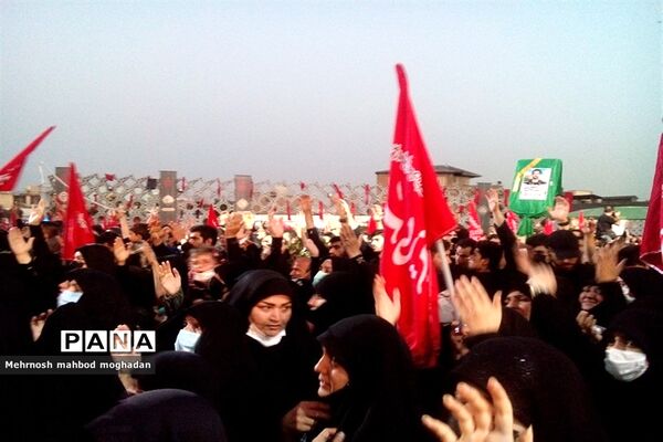 مراسم با شکوه وداع با پیکر مطهر پنج شهید مدافع حرم تازه تفحص شده در تهران