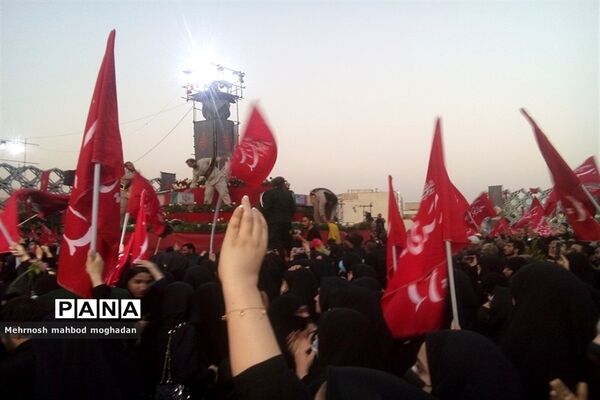 مراسم با شکوه وداع با پیکر مطهر پنج شهید مدافع حرم تازه تفحص شده در تهران