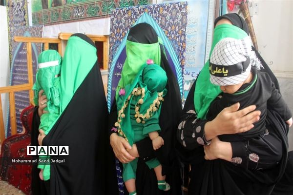 عزاداری مادران چابهاری در سوگ حضرت علی اصغر (ع)