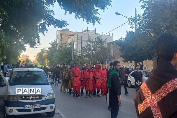 دسته‌روی عزاداران حسینی تا حرم مطهر رضوی