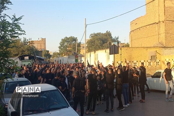 دسته‌روی عزاداران حسینی تا حرم مطهر رضوی