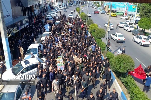 تشییع پیکر دو شهید مدافعان حرم در محمودآباد