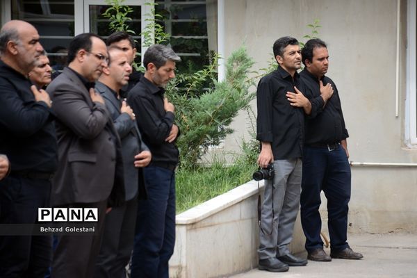 مراسم عزاداری کارکنان آموزش و پرورش آذربایجان غربی در روز هشتم محرم