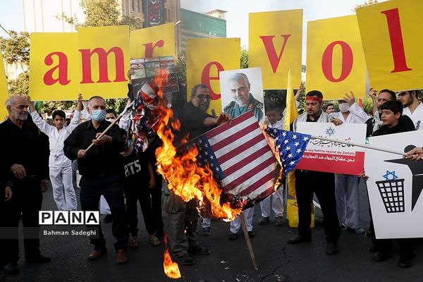 تجمع اعتراضی به جنایت‌های اخیر رژیم صهیونیستی در میدان فلسطین