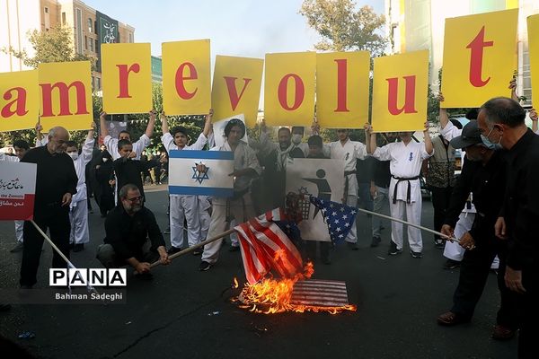 تجمع اعتراضی به جنایت‌های اخیر رژیم صهیونیستی در میدان فلسطین