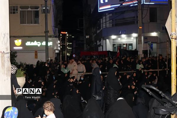 وداع با پیکر مدافع حرم سردار شهید رحیم کابلی در شهرستان بهشهر