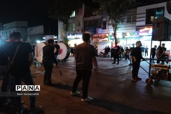 سوگواری مردم پاکدشت در شب تاسوعای حسینی