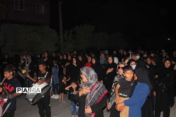مراسم شب نهم محرم الحرام در میاندورود