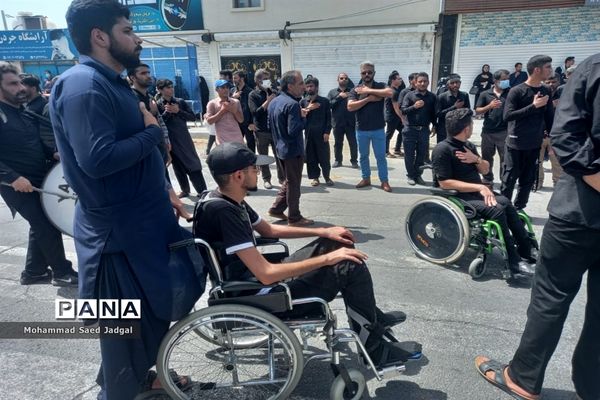 مراسم محوری عزاداری تاسوعای حسینی (ع) در شهر چابهار