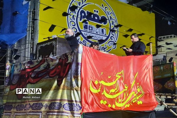 تجمع هیأت کوی انقلاب اهواز همزمان با فرارسیدن تاسوعای حسینی