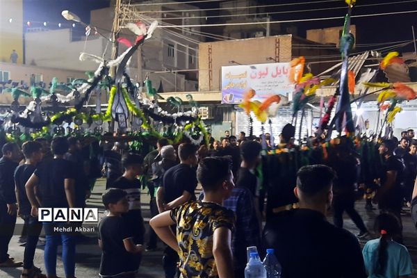 تجمع هیأت کوی انقلاب اهواز همزمان با فرارسیدن تاسوعای حسینی