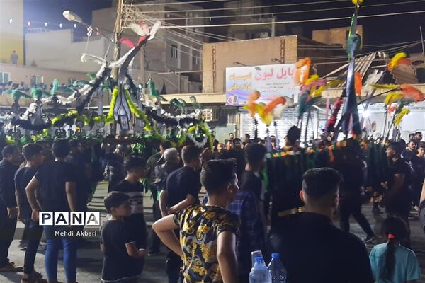 تجمع هیأت کوی انقلاب اهواز همزمان با فرارسیدن تاسوعای حسینی