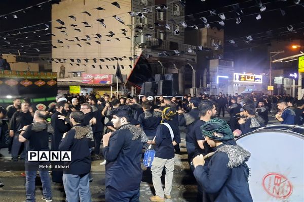 تجمع هیأت کوی انقلاب اهواز همزمان با فرارسیدن تاسوعای حسینی