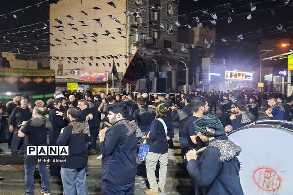 تجمع هیأت کوی انقلاب اهواز همزمان با فرارسیدن تاسوعای حسینی