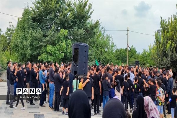 مراسم تعزیه خوانی در روستا  پلنگ آزاد میاندورود