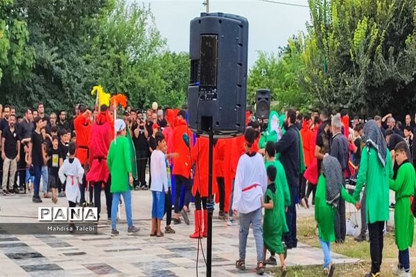 مراسم تعزیه خوانی در روستا  پلنگ آزاد میاندورود