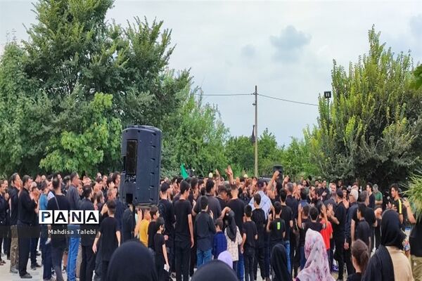 مراسم تعزیه خوانی در روستا  پلنگ آزاد میاندورود