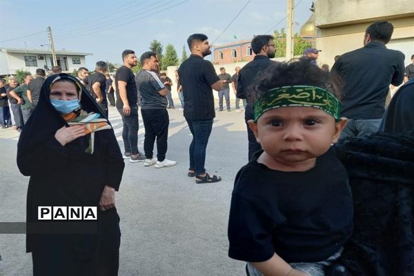 مراسم عزاداری روز تاسوعا در روستای حلمسر میاندورود