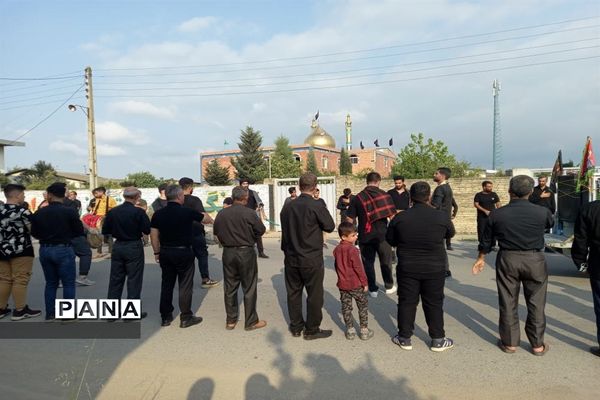 مراسم عزاداری روز تاسوعا در روستای حلمسر میاندورود