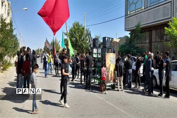 برپایی هیات مذهبی در شهرستان درمیان