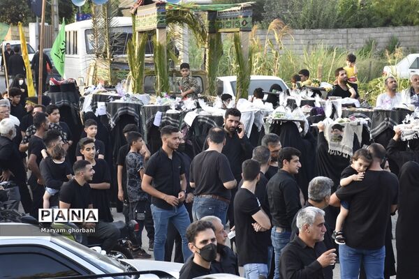 خاکسپاری پیکر مطهر شهید محمد امین کریمیان در بهنمیر