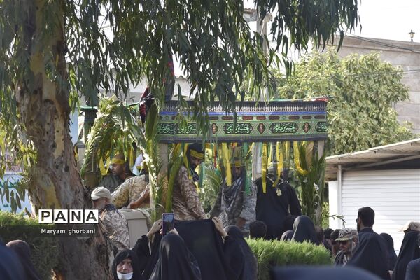 خاکسپاری پیکر مطهر شهید محمد امین کریمیان در بهنمیر
