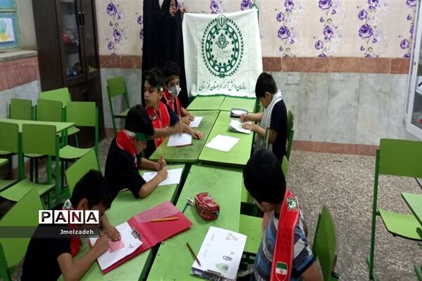 برگزاری ایستگاه و نمایشگاه نقاشی محرم در شادگان