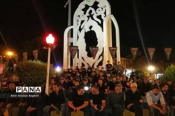 مراسم عزاداری شب عاشورا در شهرستان خرامه