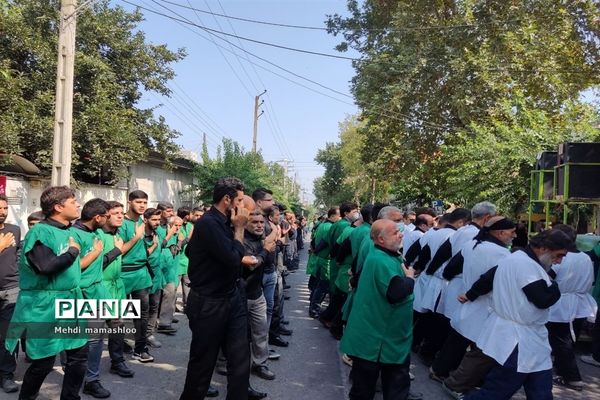 مراسم سینه‌زنی عاشورای حسینی در شهرستان رامیان