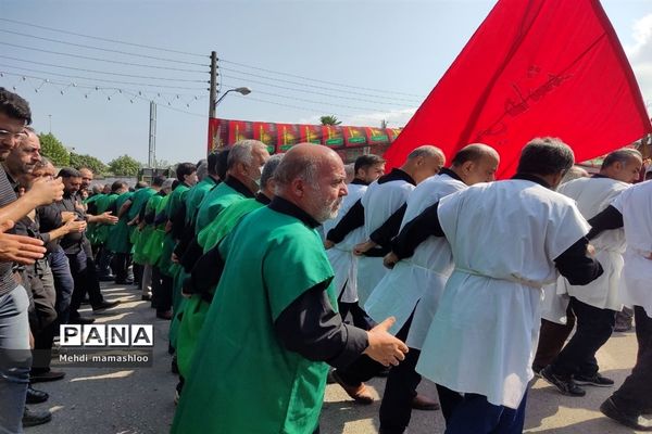 مراسم سینه‌زنی عاشورای حسینی در شهرستان رامیان